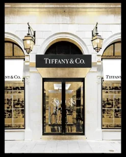 Schilderij poster met zwarte lijst luxe winkel t&c 40x50cm