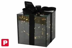 Spiegelbox kado LED timer M grijs