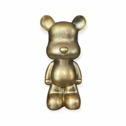 Staande teddy beer beeld goud 47 cm
