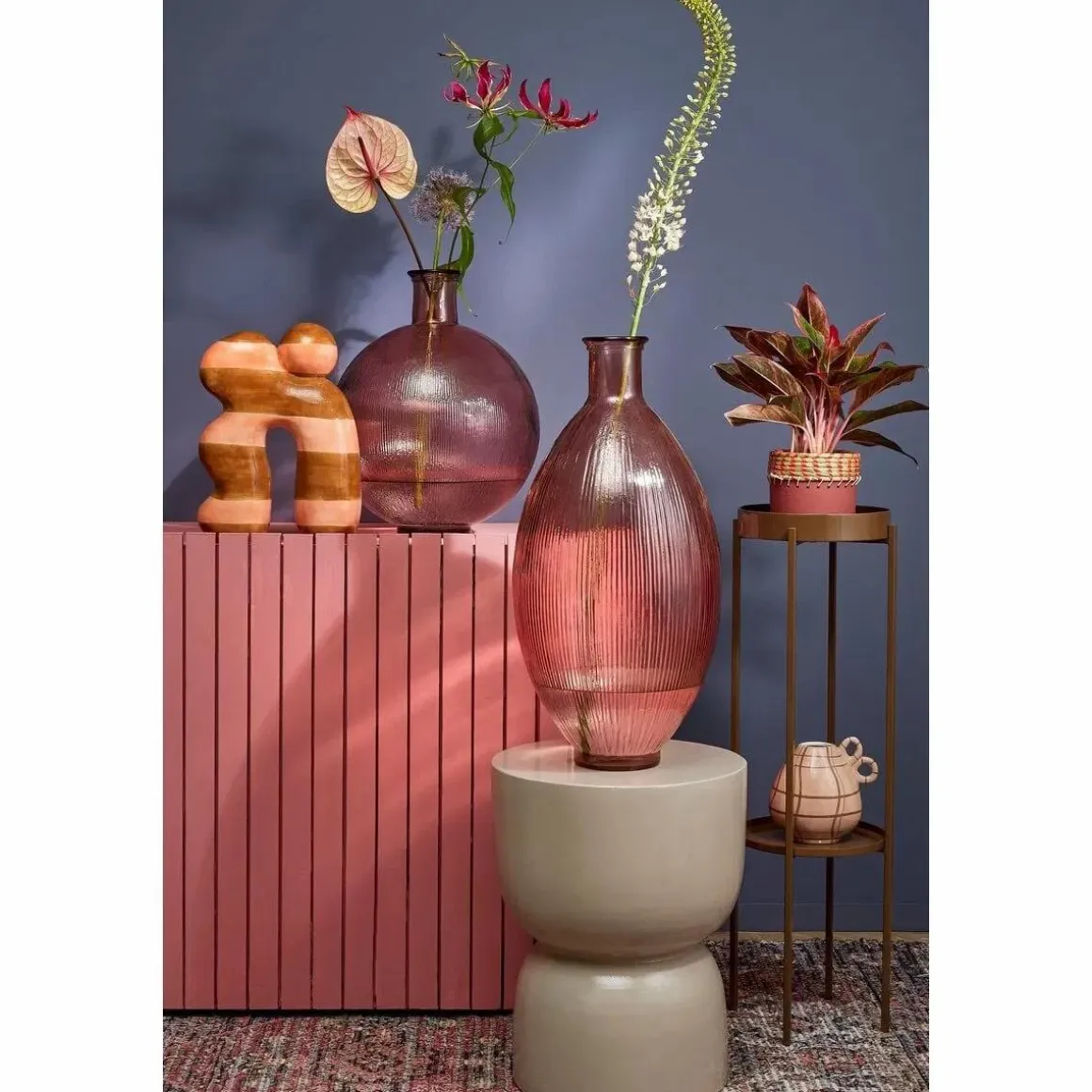 Stage Bijzettafel – H45 x Ø35 cm – Cement – Beige