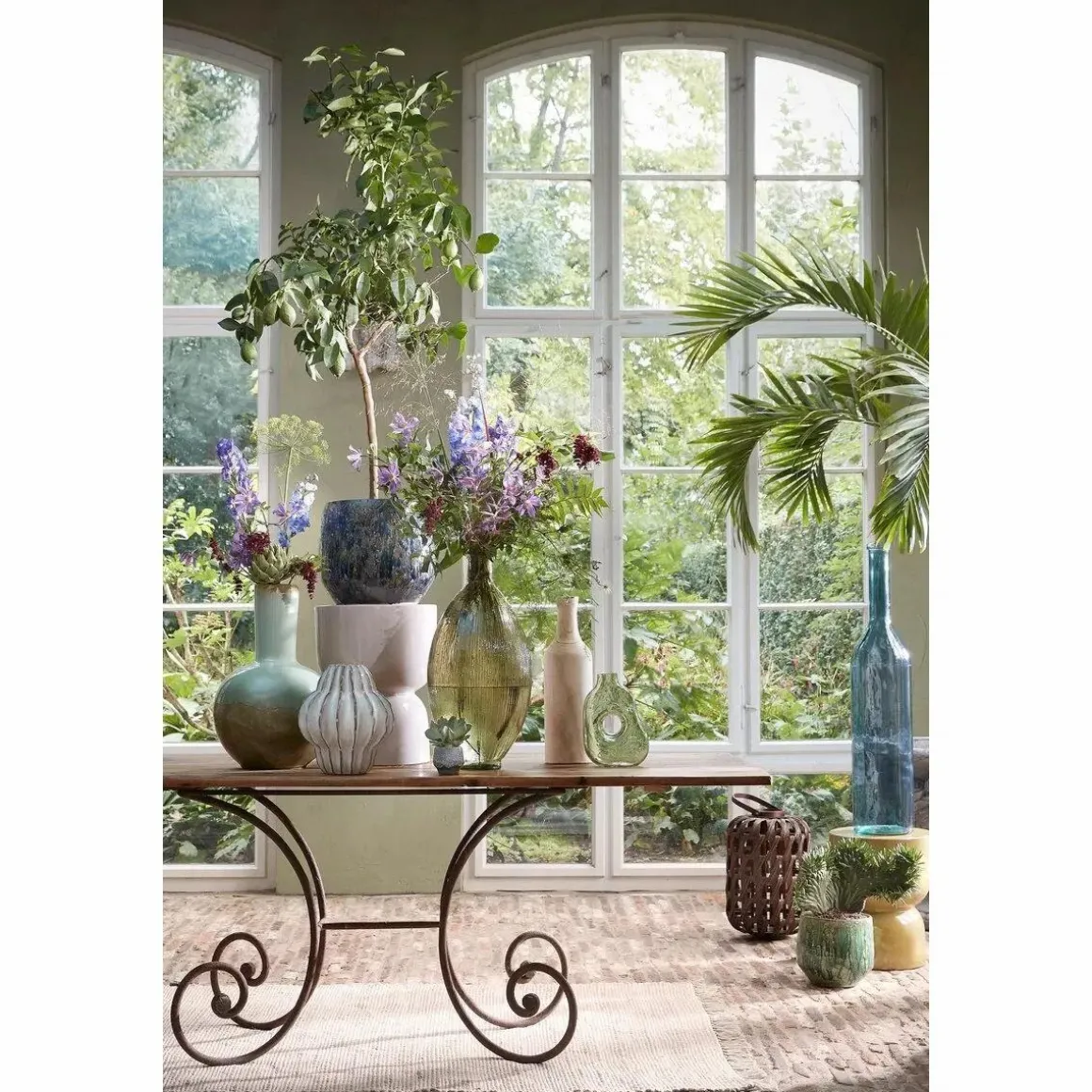 Stage Bijzettafel – H45 x Ø35 cm – Cement – Beige