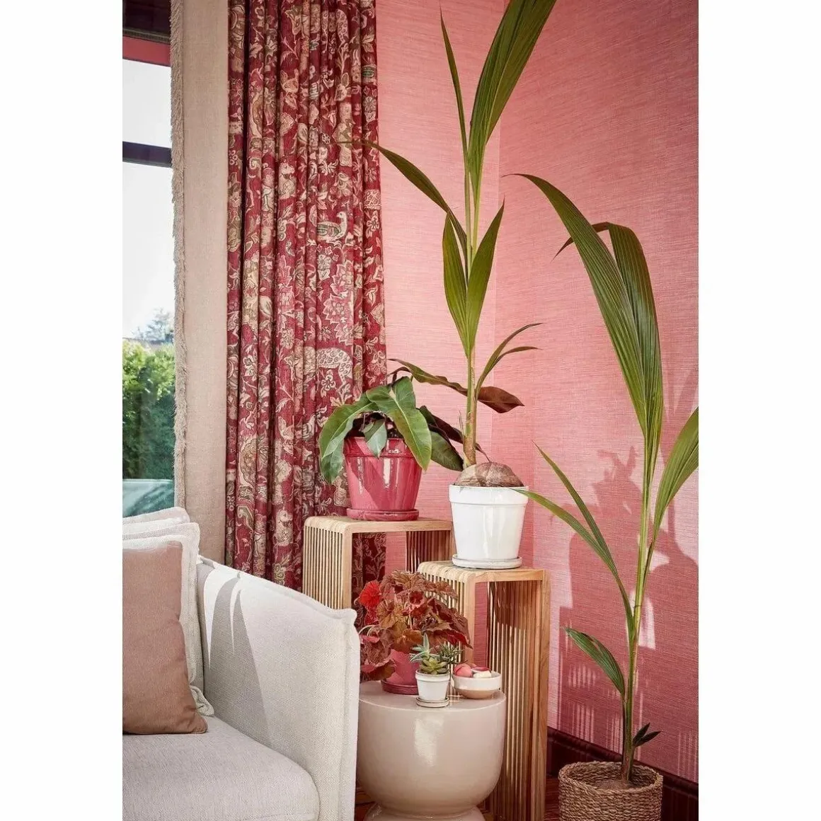 Stage Bijzettafel – H45 x Ø35 cm – Cement – Beige