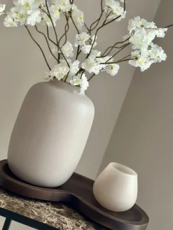 Tafeldecoratie set beige walnoot japandi