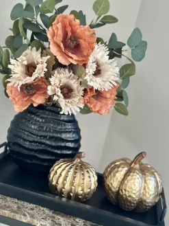 Tafeldecoratie set zwart oranje herfst