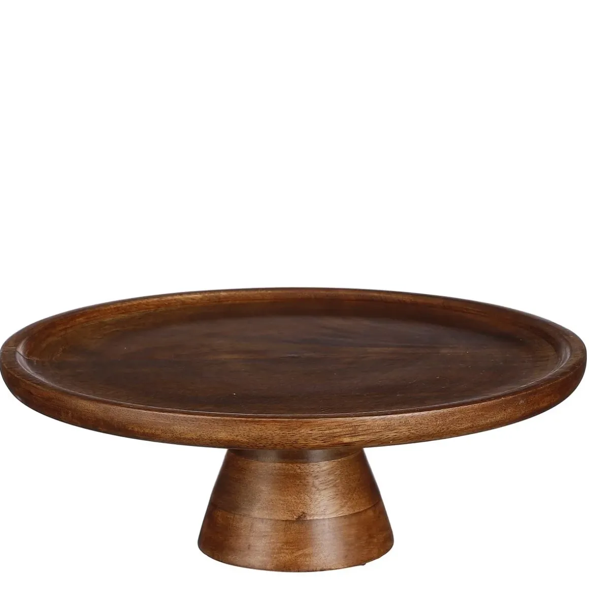 Tallo Taartplateau – H10 x Ø30 cm – 100% FSC Mangohout – Donkerbruin