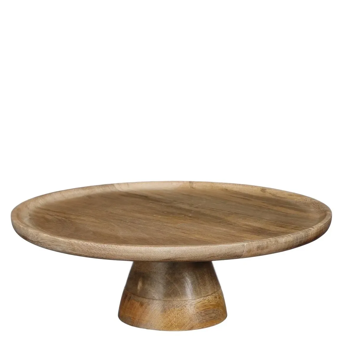 Tallo Taartplateau – H10 x Ø30 cm – 100% FSC Mangohout – Lichtbruin