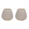 Theelichthouder – Tasman XS matte ivory (set van 2 stuks)