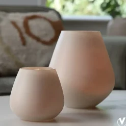 Theelichthouder – Tasman XS matte ivory (set van 2 stuks)