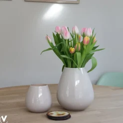 Theelichthouder – Tasman XS ivory (set van 2 stuks)