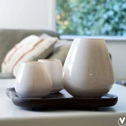 Theelichthouder – Tasman XS ivory (set van 2 stuks)