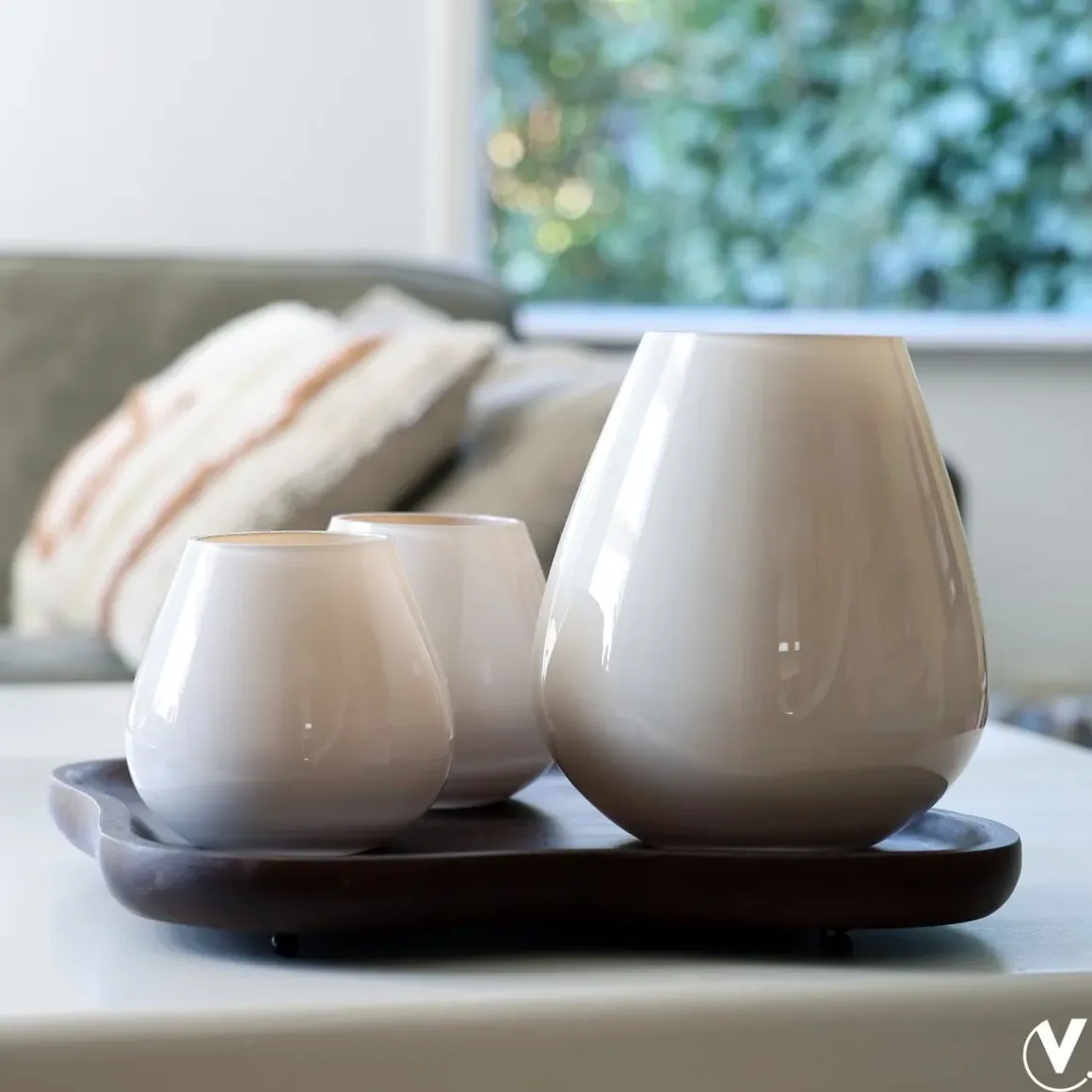 Theelichthouder – Tasman XS ivory (set van 2 stuks)