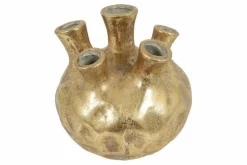 toeter vaas (tulpenvaas) goud L21xB21xH21cm