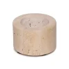 Travertine waxinelichthouder S Ø6x4cm