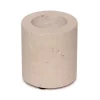 Travertine waxinelichthouder M Ø6x7cm