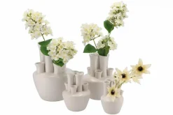 Tuba toetervaas mat wit 13x13x17cm