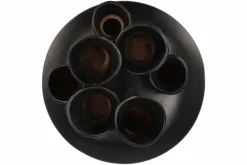 Tuba toetervaas vaas mat zwart 22x22x30cm