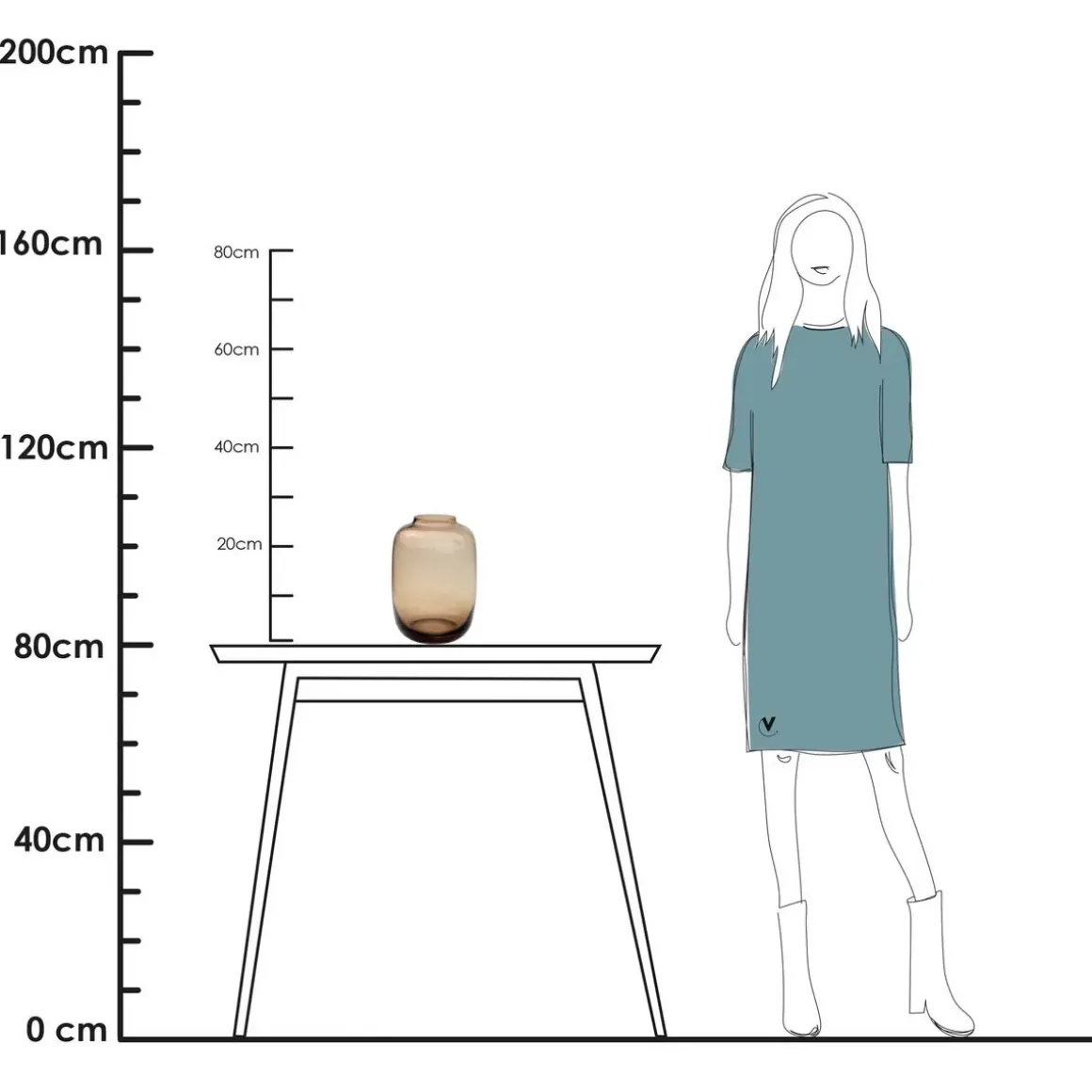 Vaas – Artic taupe