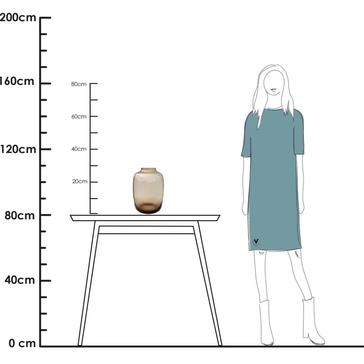 Vaas – Artic taupe