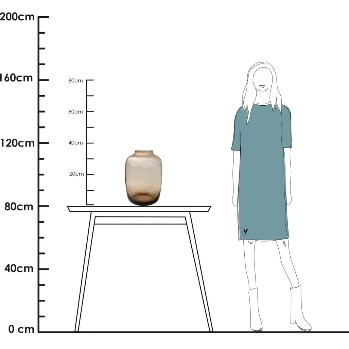 Vaas – Artic taupe