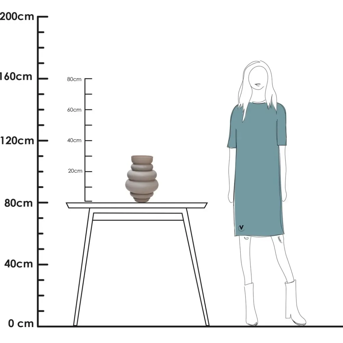 Vaas – Maputo matte ivory