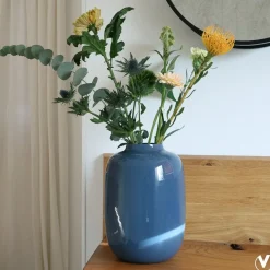 Vaas Artic dark blue grey blauw | Vase the World