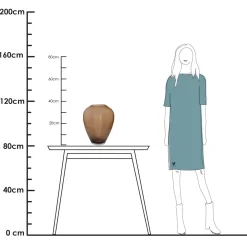 Vaas Kander M taupe Ø27,5 x H35 cm glas