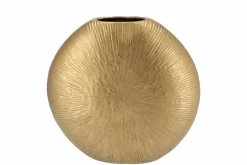 Vaas ovaal goud 31x31x9cm
