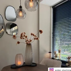 Vaas windlicht Bradley light brown taupe – light & living