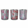 Valentijn tip: Love You hart waxinelicht houder zilver 10cm x 12,5cm