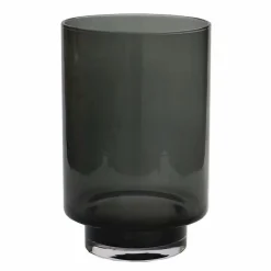 Vase the world | Kaarshouder Thames XS smoke grey Ø14 x H21 cm