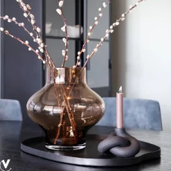 Vase the world – Organisch Dienblad Bariri black – zwart