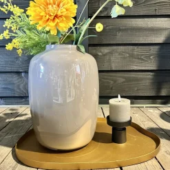 Vase the world – organisch dienblad Bariri gold – goud