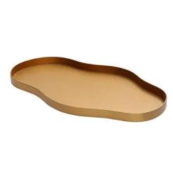 Vase the world – Organisch dienblad Bauru Gold – Goud