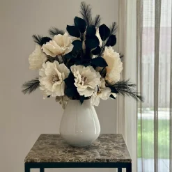 Vase the world | Tasman S ivory beige Ø18 x H20cm