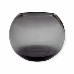 Vase the world | Vaas Windlicht Zambezi m smoke Ø25 x H20,5 cm