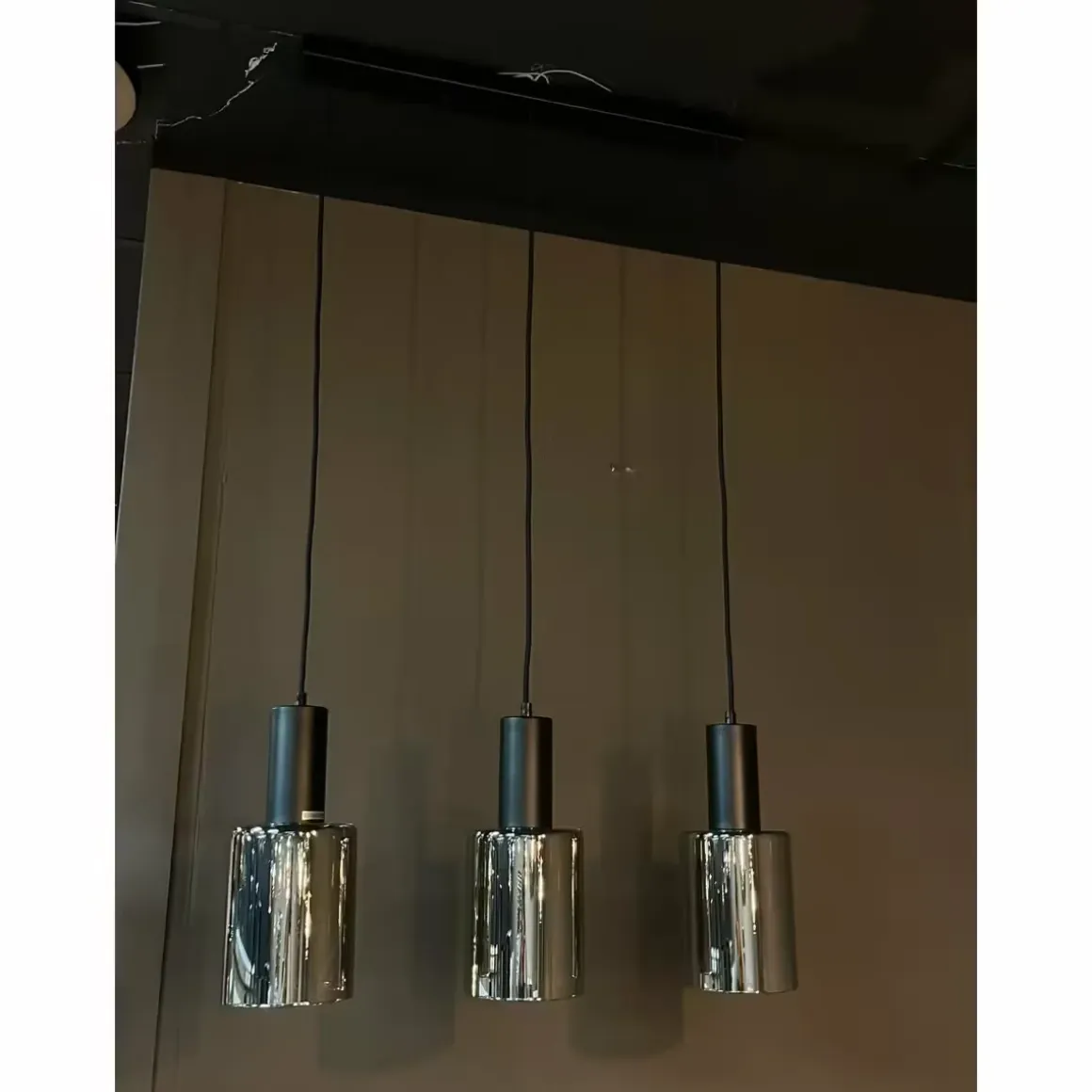Velma Hanglamp zwart smoke glas
