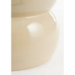 Vendi Bijzettafel – H40 x Ø35 cm – Keramiek – Crème