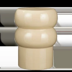 Vendi Bijzettafel – H44 x Ø32 cm – Keramiek – Crème