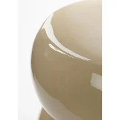 Vendi Bijzettafel – H44 x Ø32 cm – Keramiek – Crème