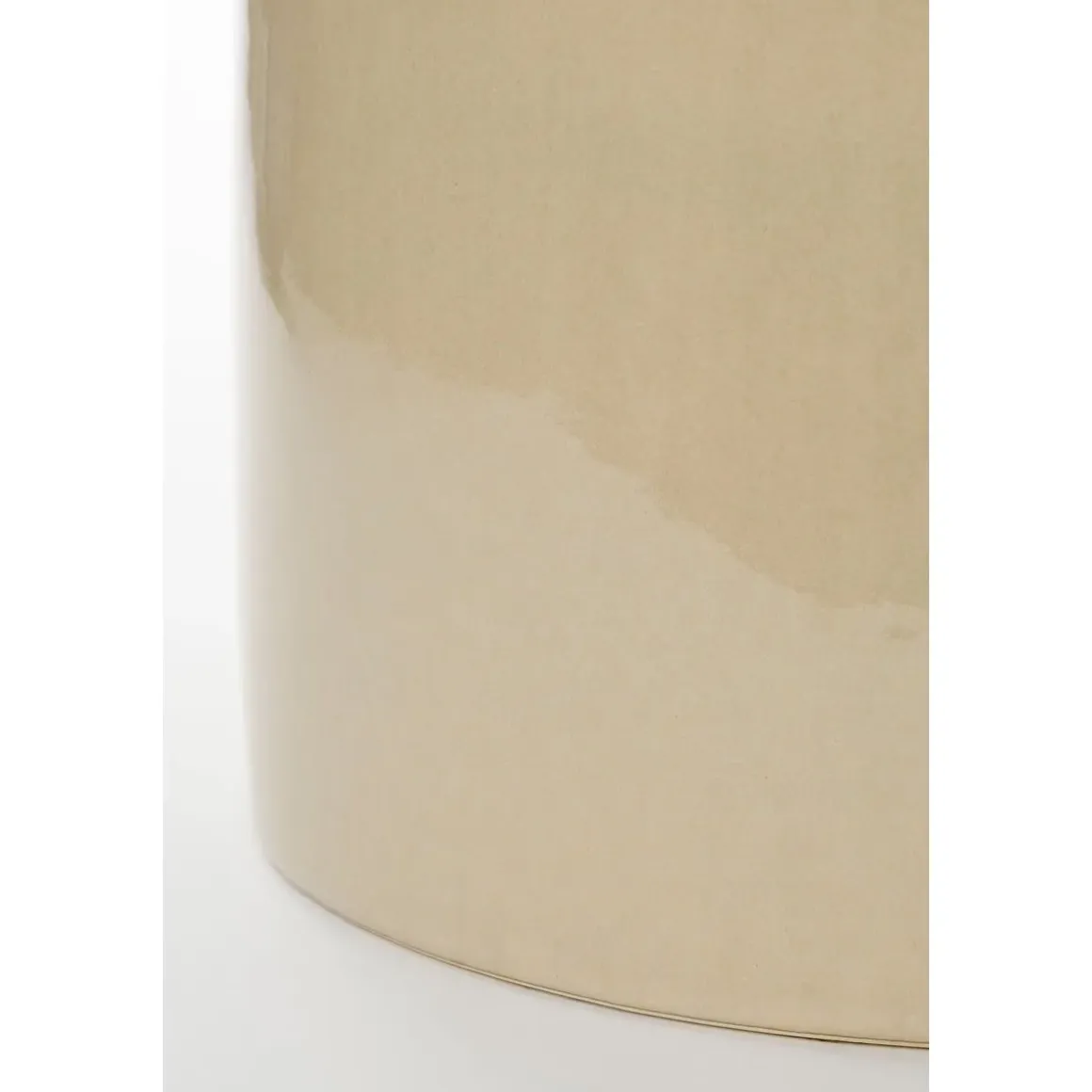 Vendi Bijzettafel – H44 x Ø32 cm – Keramiek – Crème