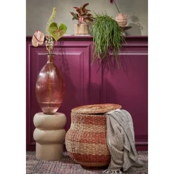 Vendi Bijzettafel – H44 x Ø32 cm – Keramiek – Crème