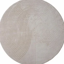 Vloerkleed Ella Beige Rond ø240 cm