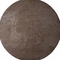 Vloerkleed Ella Brown Rond ø280 cm