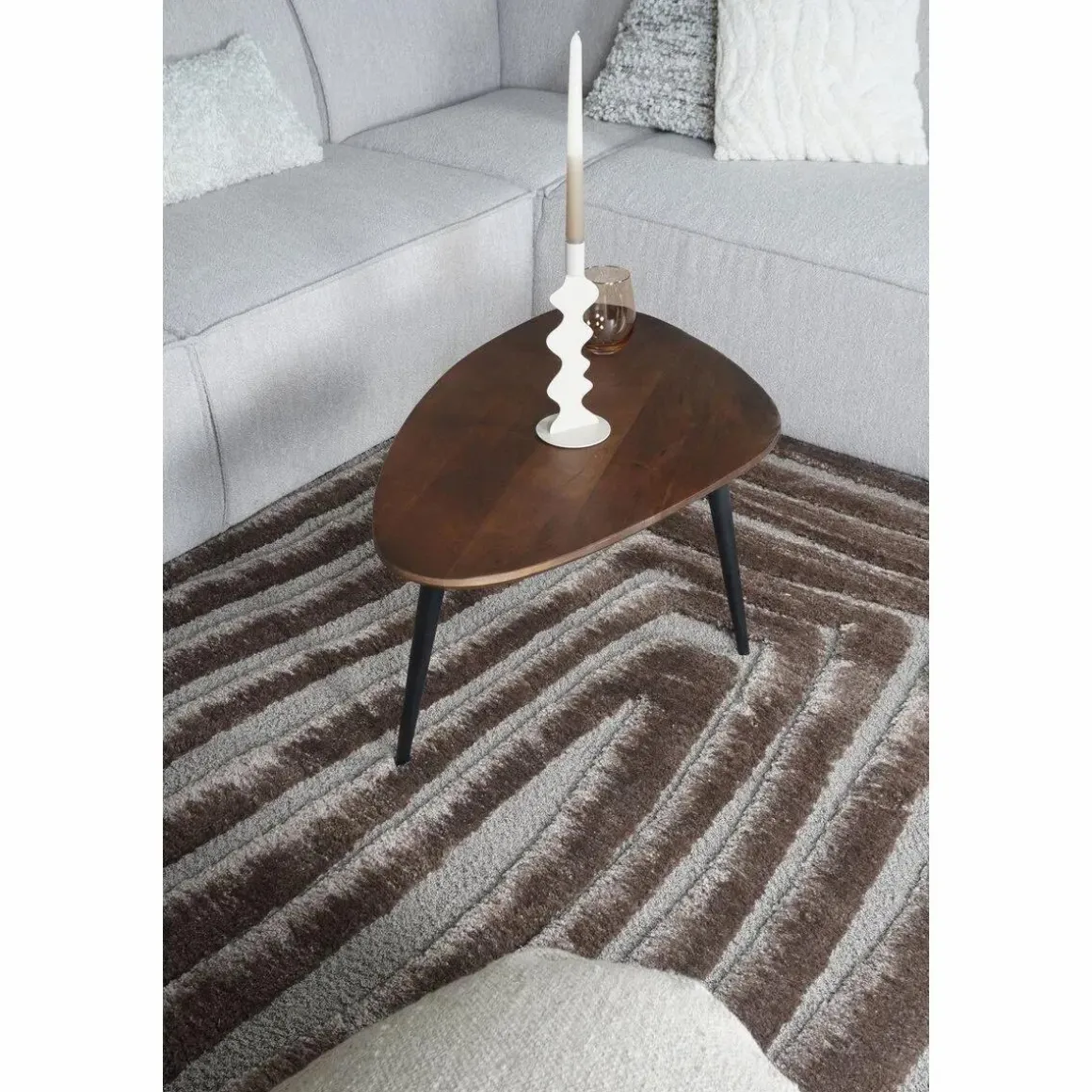 Vloerkleed Lima Bruin 240 x 340 cm