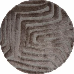 Vloerkleed Lima Bruin Rond ø160 cm