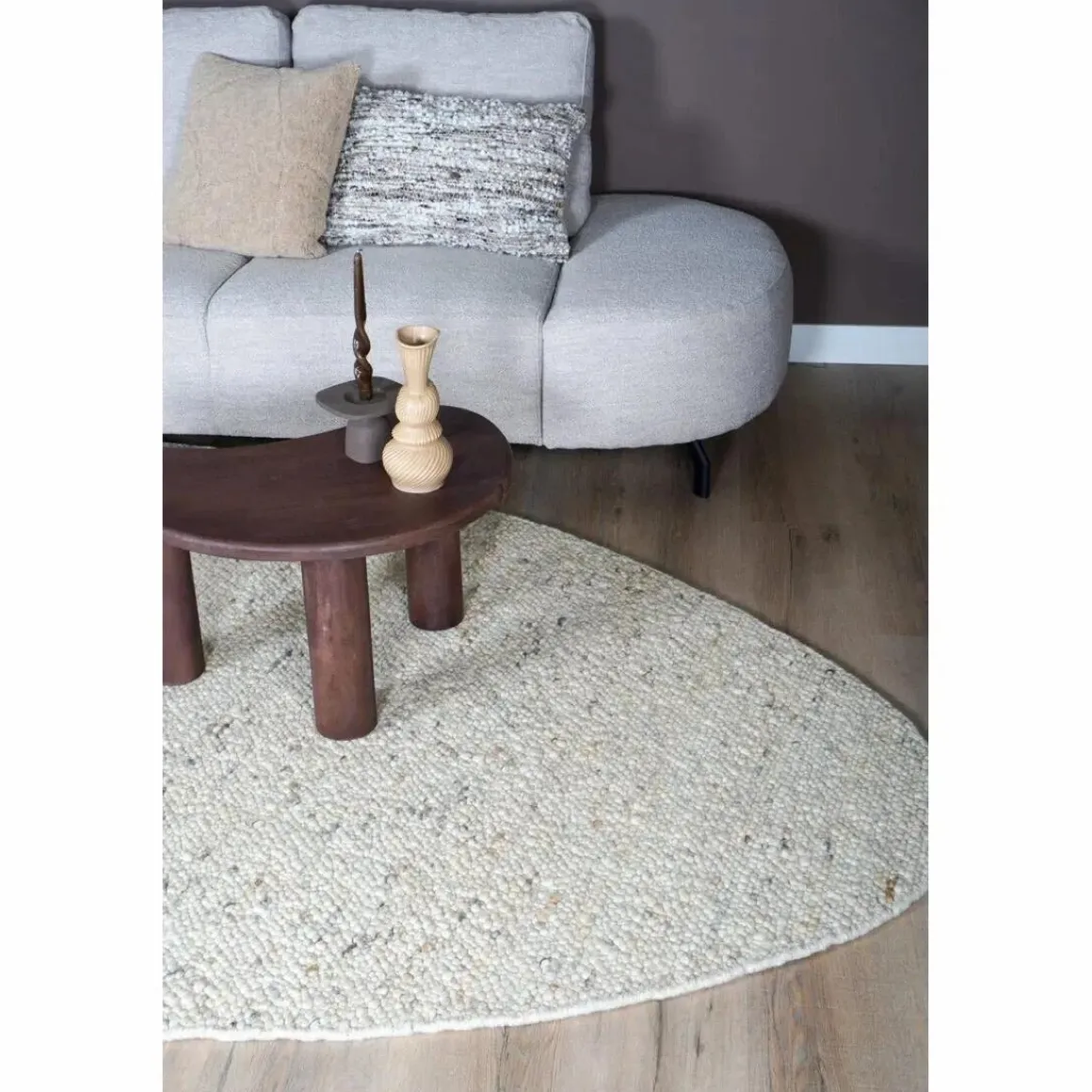 Vloerkleed Stone Beige 215 – Kiezelvormig 160 x 230 cm