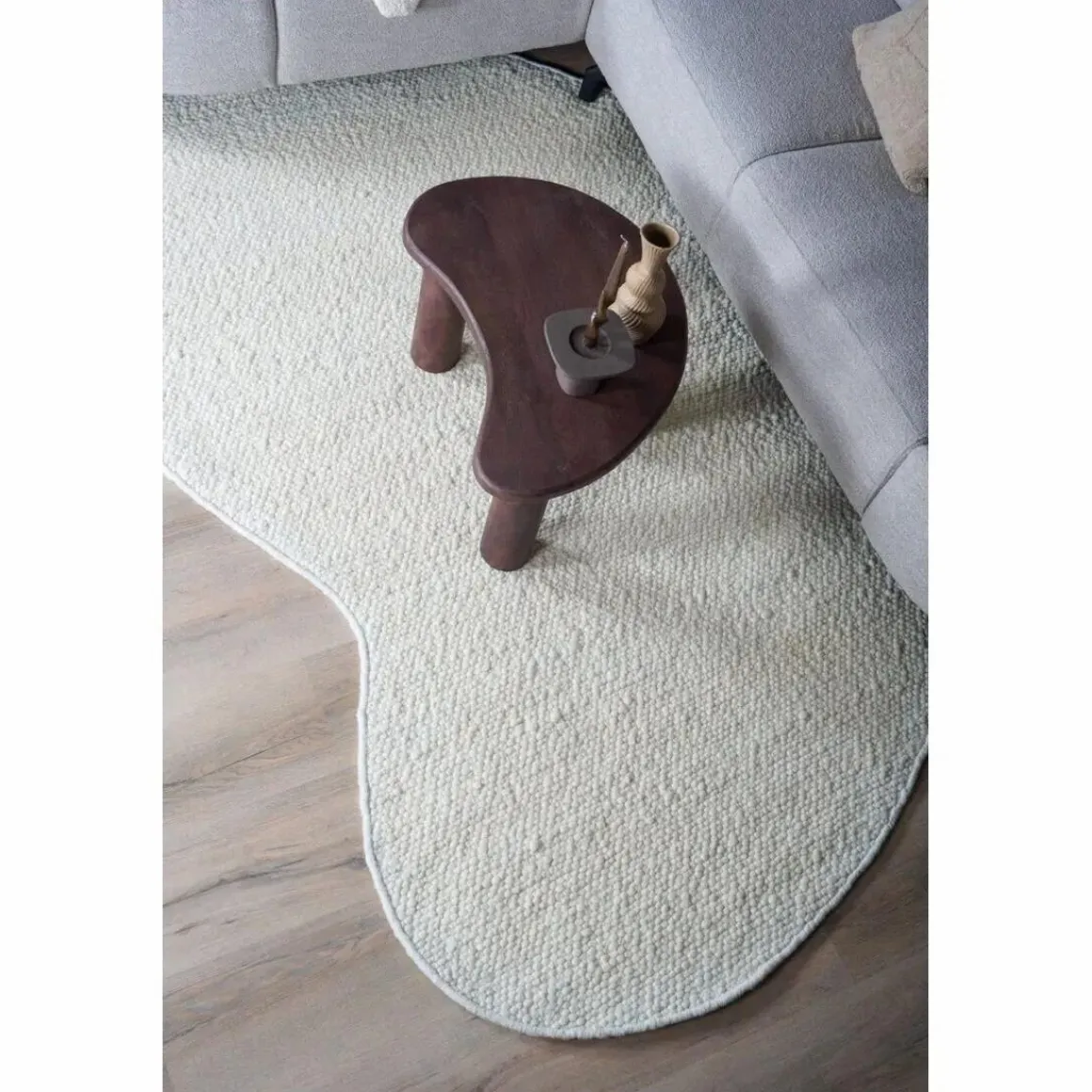 Vloerkleed Stone White – Organisch 200 x 280 cm