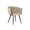 Wave eetkamerstoelen beige (Set van 2)