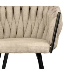 Wave eetkamerstoelen beige (Set van 2)