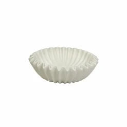Wave plisse schaal- Keramiek- Wit- 29,5×29,5x9cm